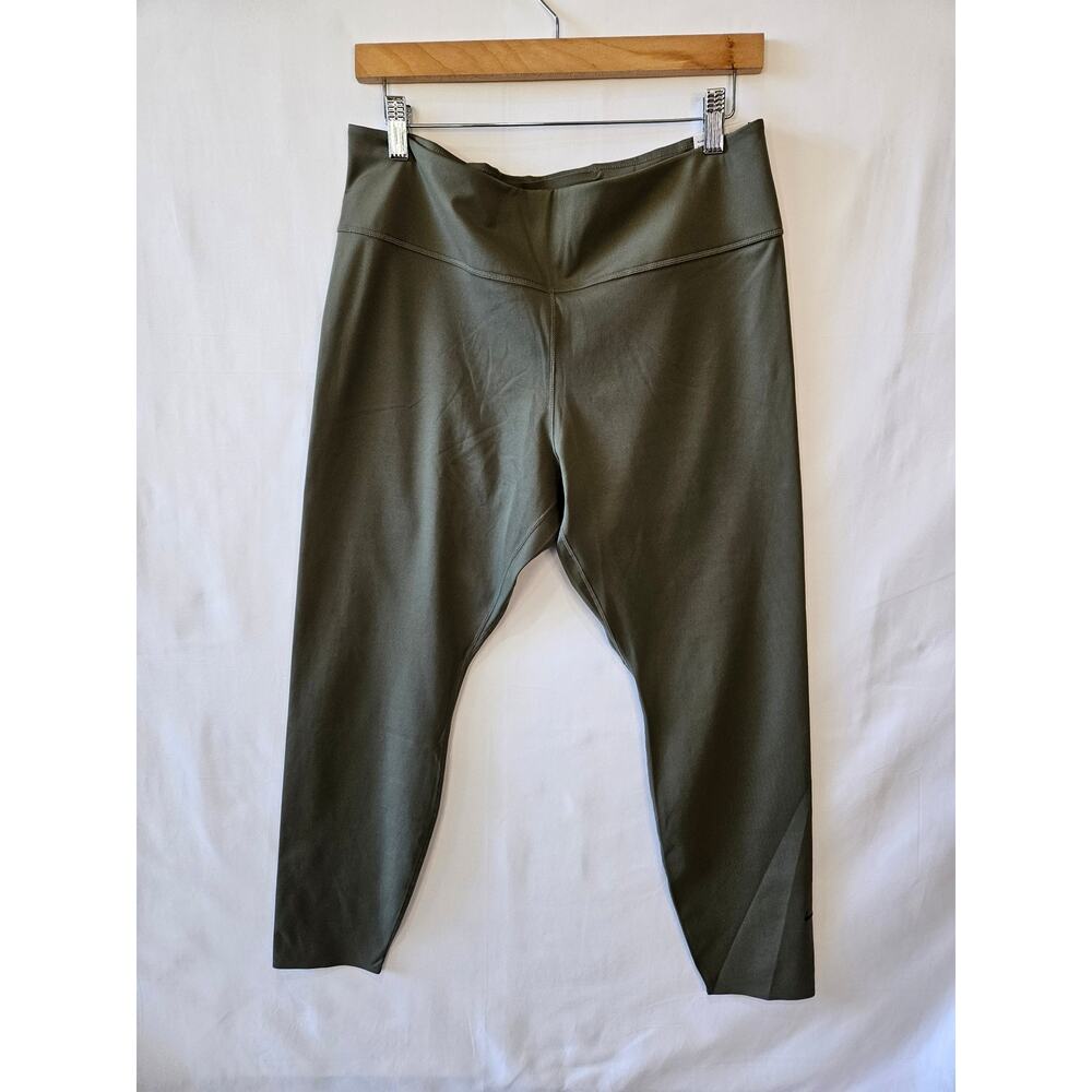 Nike Women's One Luxe Tight Fit 7/8 Length Green Leggings BQ9994-222 XXL